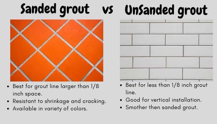 Difference Between Sanded and Unsanded Grout
