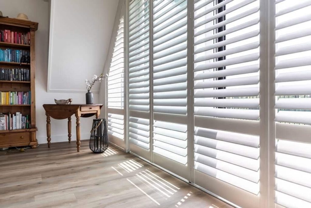 Use Shutters How To Cover Glass Front Door for Privacy
