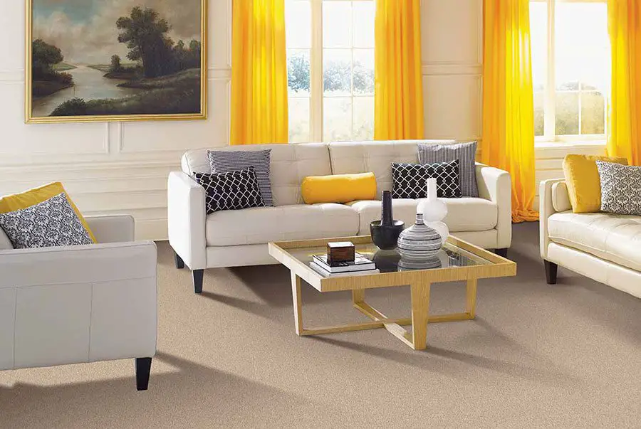 Use Curtains to Draw Attention How To Style a Room with Cream Colour Sofa