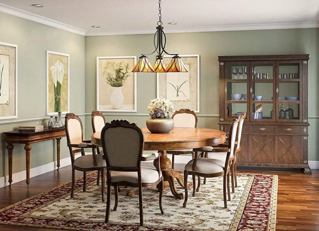 Hang A Chandelier or Pendant Light for Additional Glamour Modern Dining Room Accent Wall Ideas