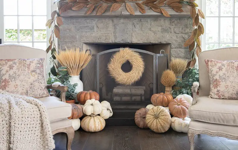 Fall Fireplace Mantel Decor Ideas