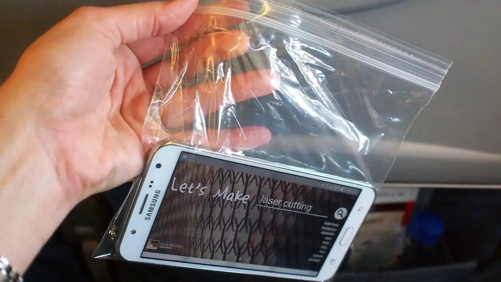 Place your smartphone in a Ziploc bag to keep it dry