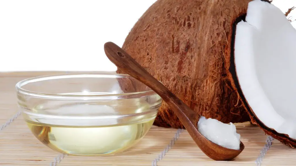 Apply a small amount of coconut oil onto a clean cloth