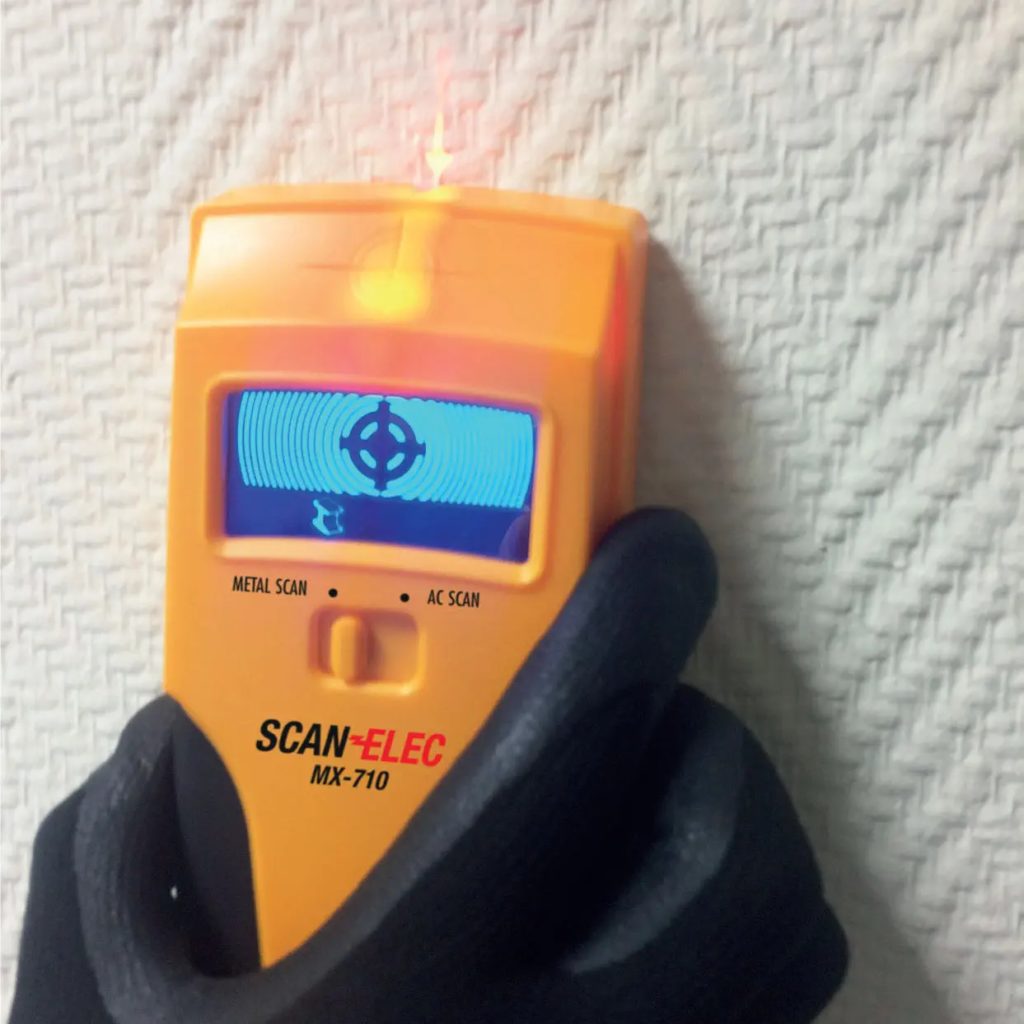 Use an electrical wire detector to find wires