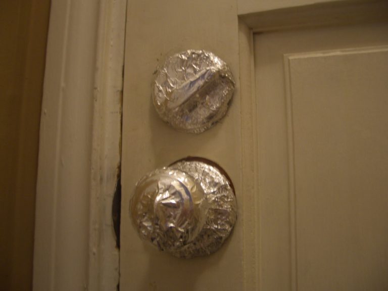 Why Put Foil on Door Knob When Alone