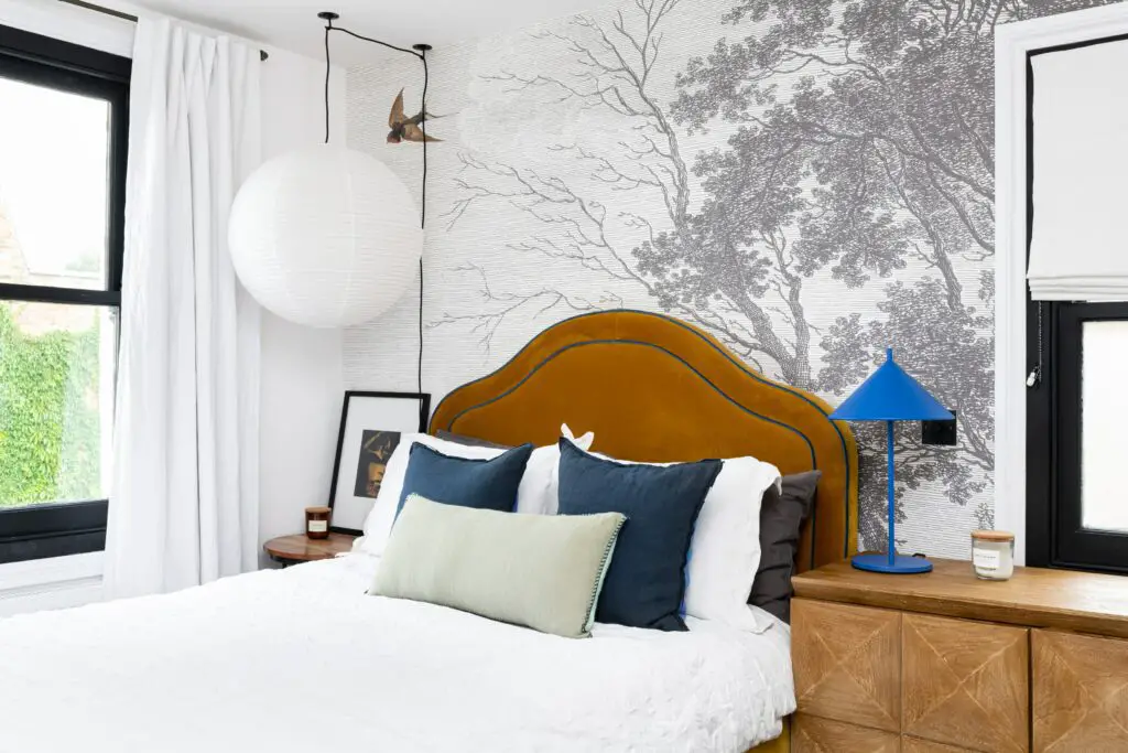 Keep your bed away from the wall and other pieces of furniture