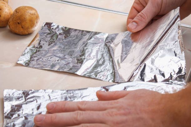 Make use of aluminium foil to Remove Rust from Metal Furniture