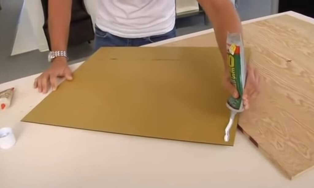 Place the Mirror onto the glue