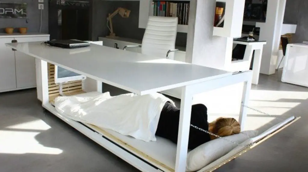 Place your mattress above or below your desk