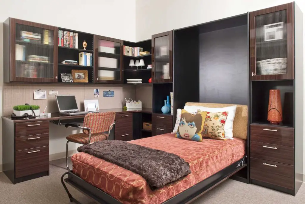Use a Murphy bed: Where To Store Extra Mattress in One Bedroom Apartment