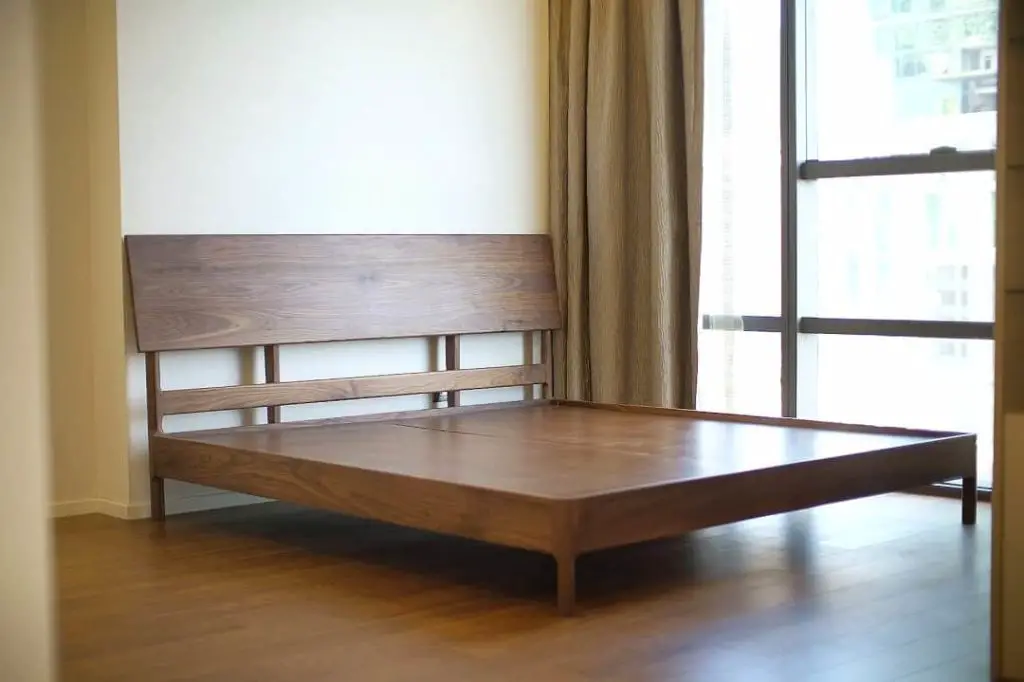 Use plywood on the bed frame