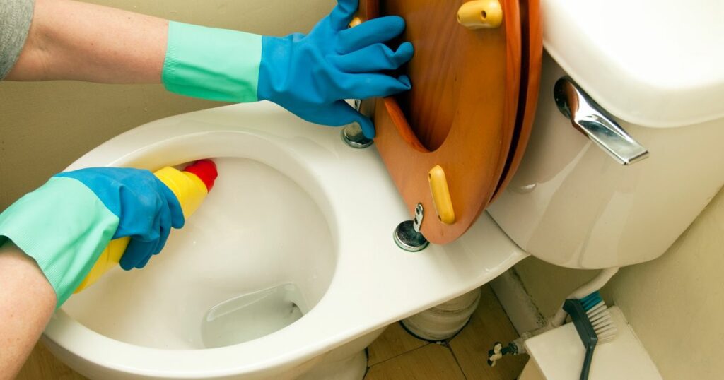 Using Harsher Chemicals to Remove Urine Stains from Toilet Seats