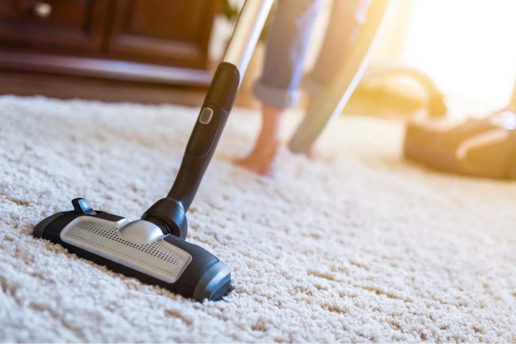 Vacuum the Rug to Get Baking Soda Out